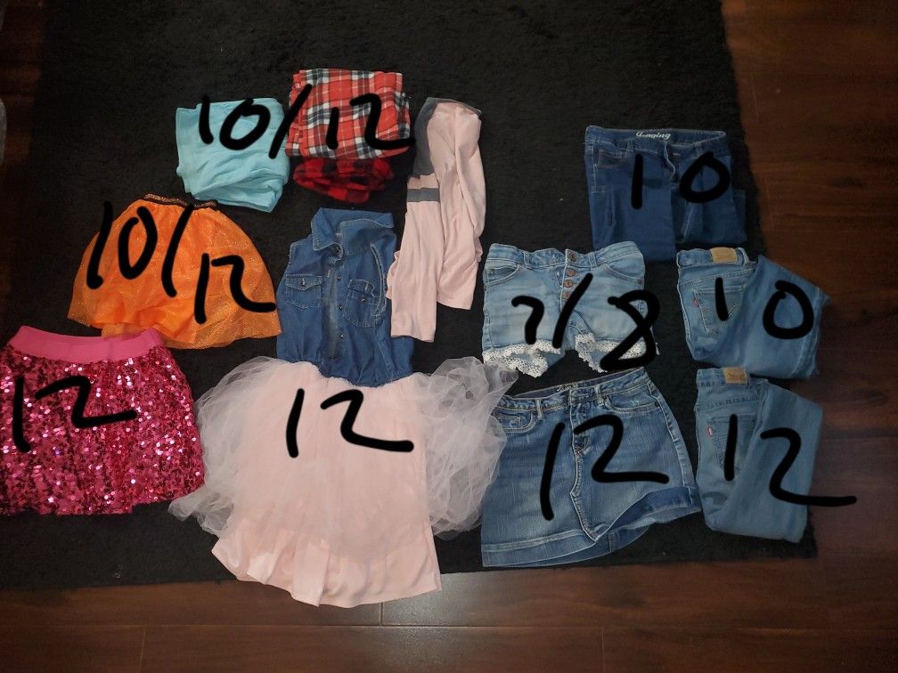 Girls clothes Size 10 And 12 