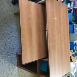 Used Student Desk With Keyboard Tray
