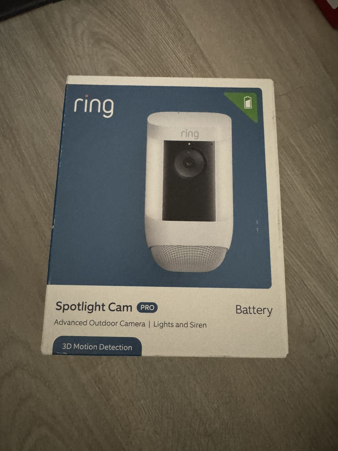 Ring Spotlight Cam Pro, Battery, Advanced 2K Video with advanced features to shine a light on dark areas, White