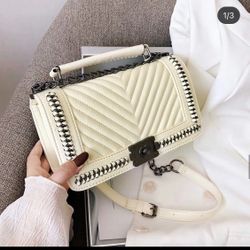 White Chain Bag