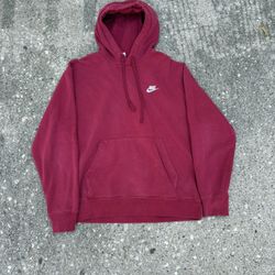 Red vintage nike hoodie