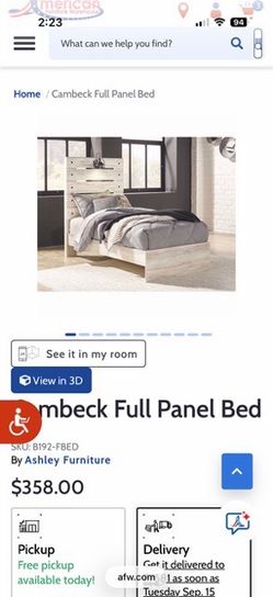 Full size bedroom set