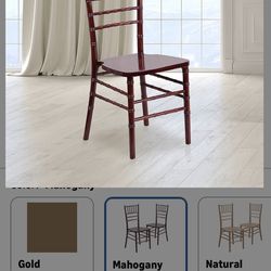 Mahogany Wood Chiavari Chair
