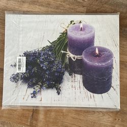 Purple Lavender And Candles 