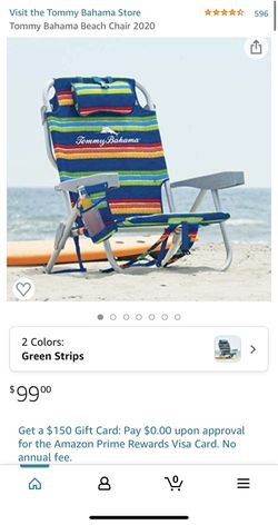 Tommy Bahama Beach Chair Brand New Stripe And Pineapple 