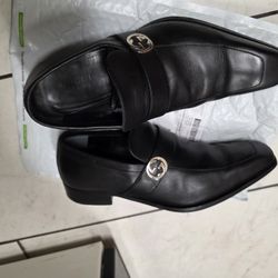 Gucci Black Leather Loafers Slip On Shoes Made In Italy Men Size 10.5