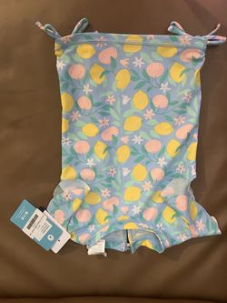 Lemon drops ruffle swim set 18 to 24 months, new