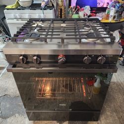 Haier 30" Smart Slide-In Gas Range
