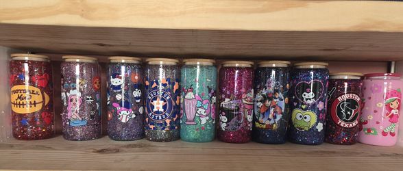 Snow Globe Glass Tumblers 