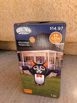 Airblown Inflatable Halloween Vampire Bat 4ft LED