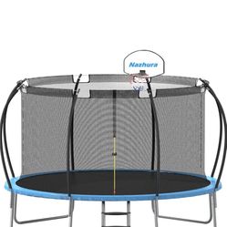 12ft Trampoline With Cover And Basketball Hoop