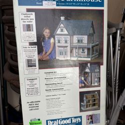 BRAND NEW Vintage Real Good Toys “Victoria’s Farmhouse” Dollhouse Kit – Complete, Unbuilt