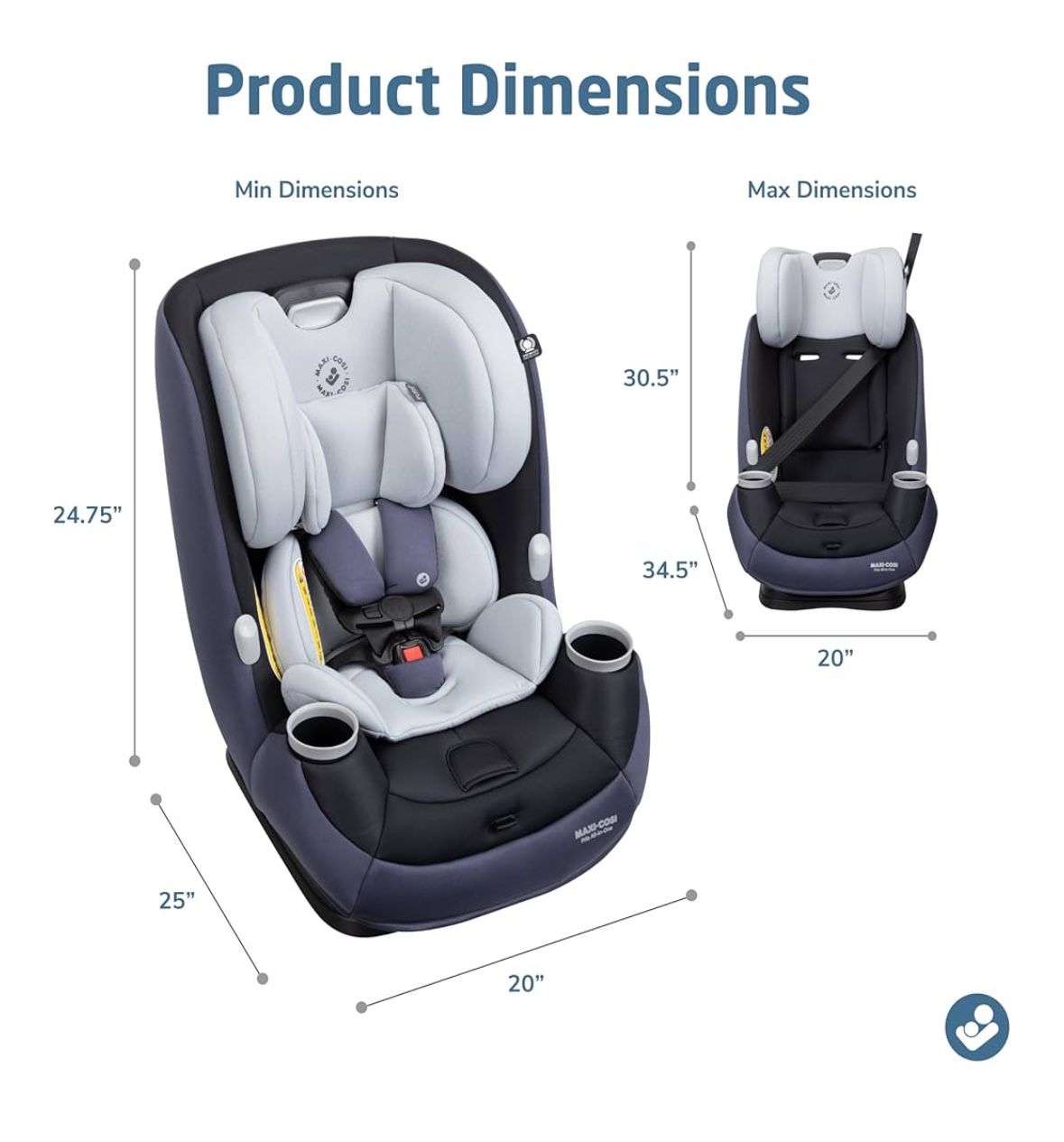 Maxi Cosi Pria All in One Convertible Car Seat, Rear Facing Car