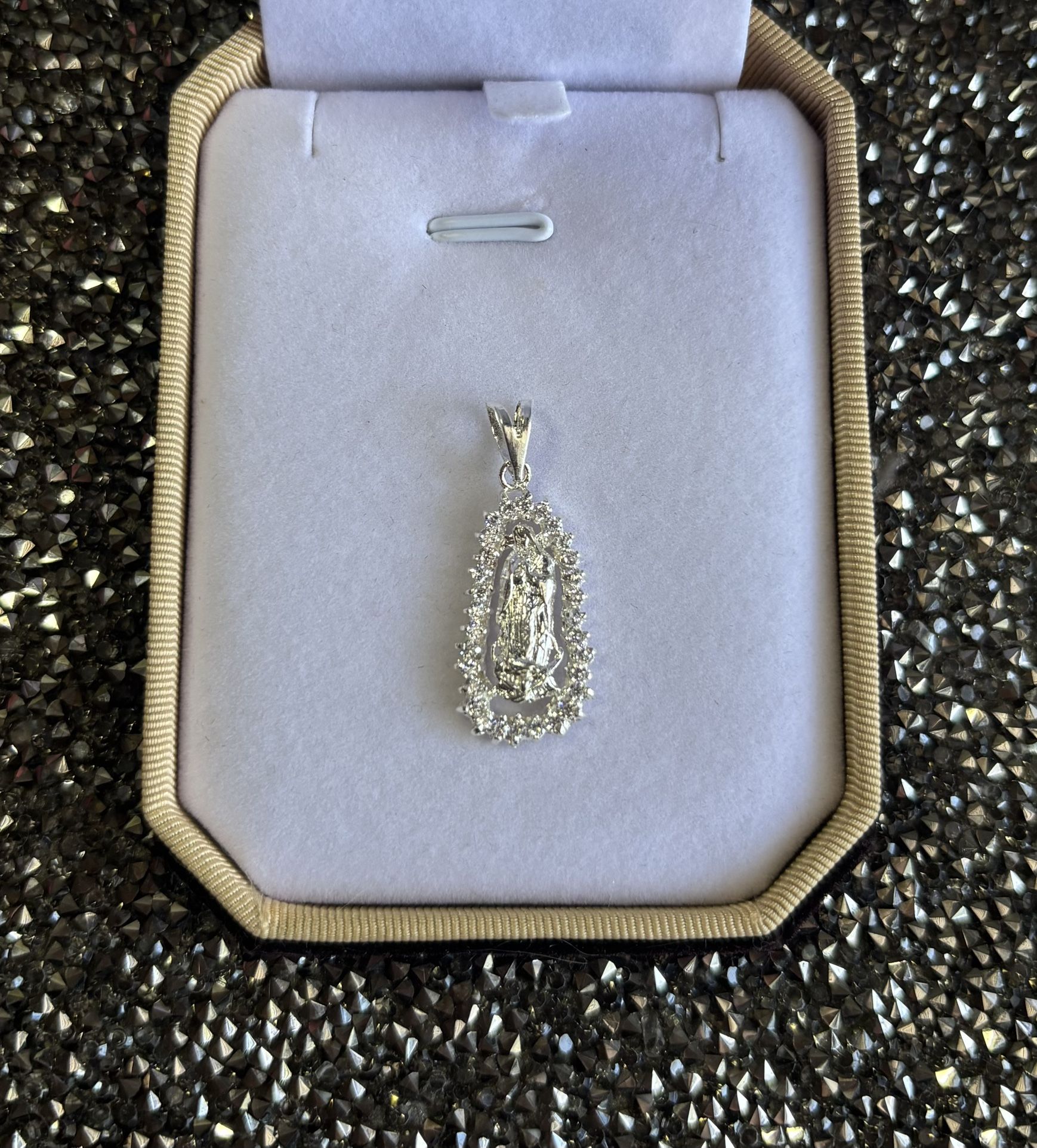 Virgen Mary Pendant Silver 925