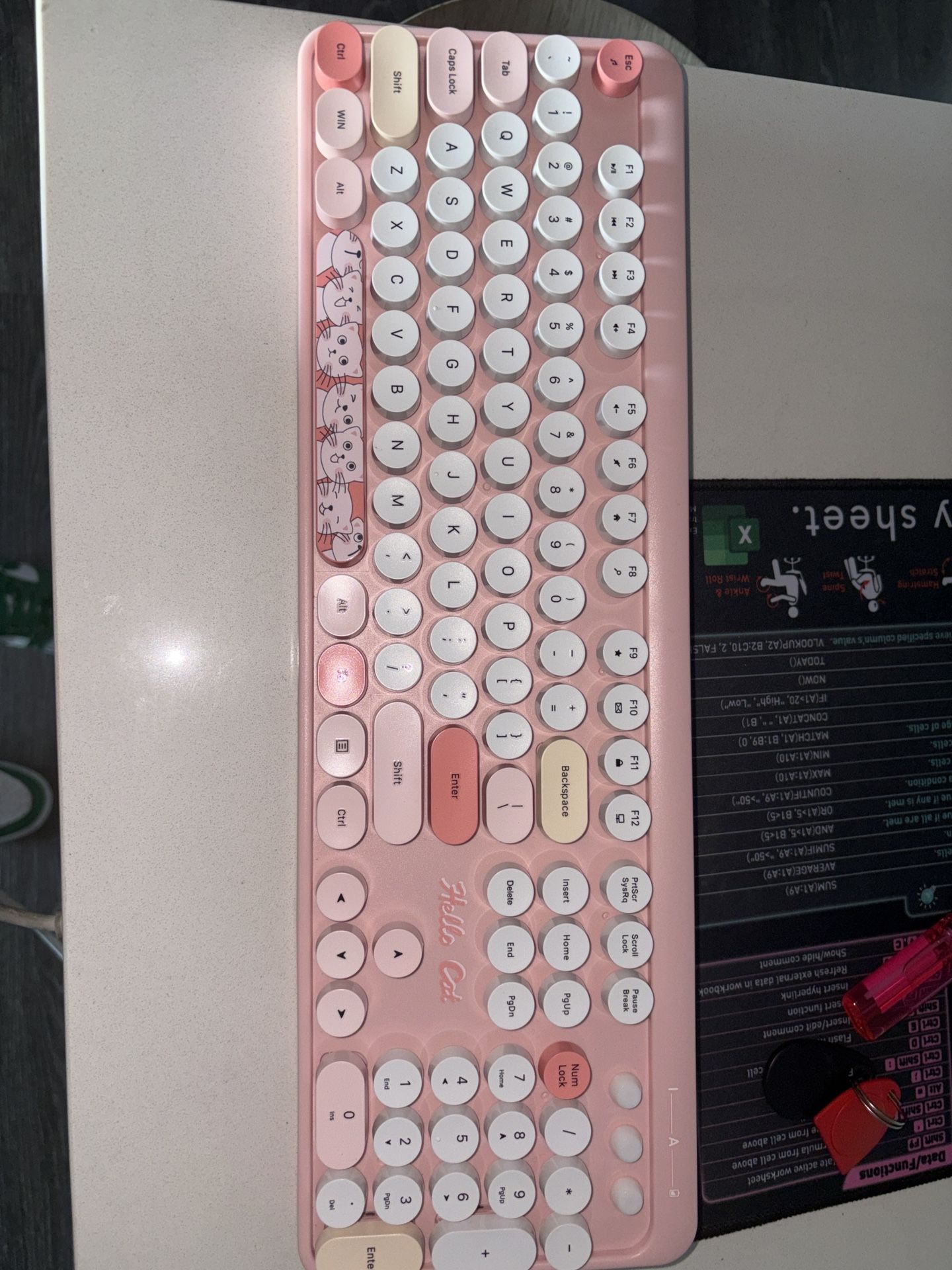 ✨ Pink Hello Kitty Wireless Keyboard & Mouse Set ✨