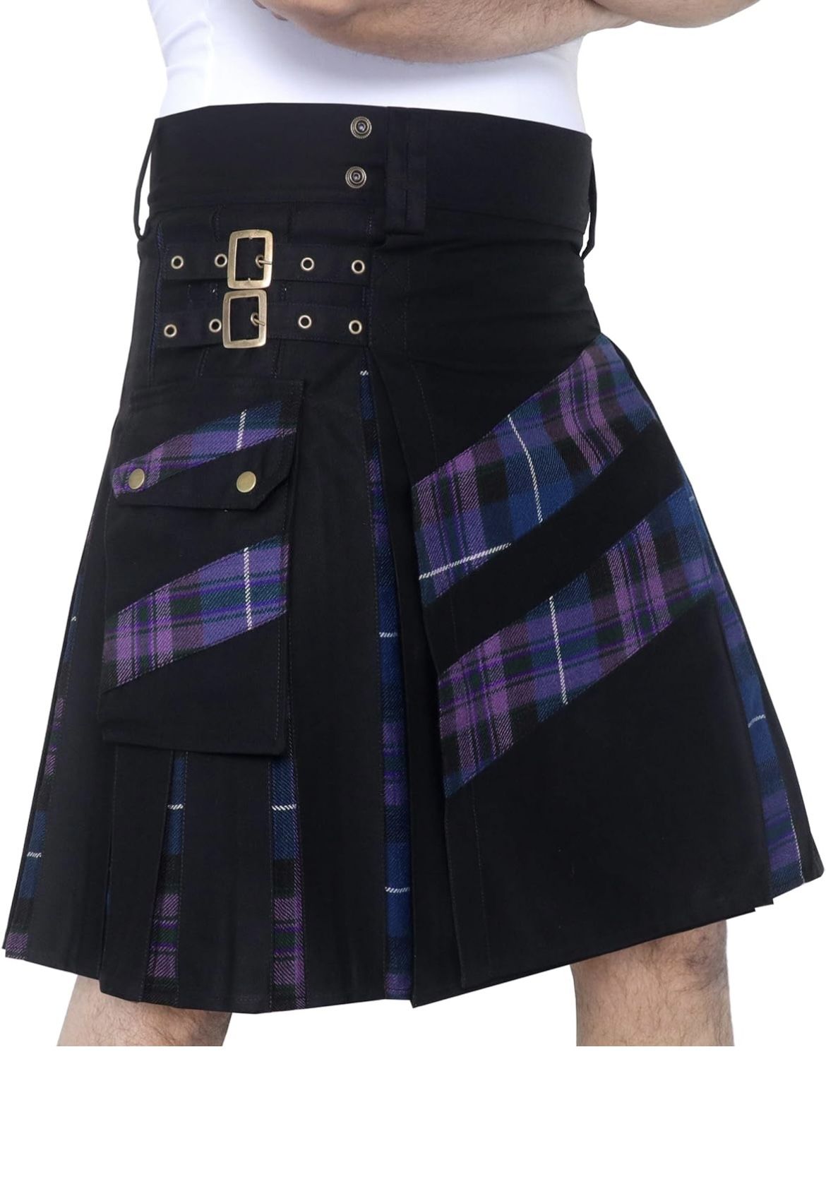 DSS Black Cotton & Pride of Scotland Tartan- Size 58
