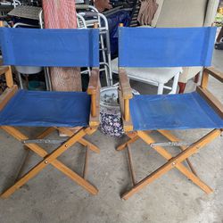 Vintage Lawn Chairs Movie Actor Antique 