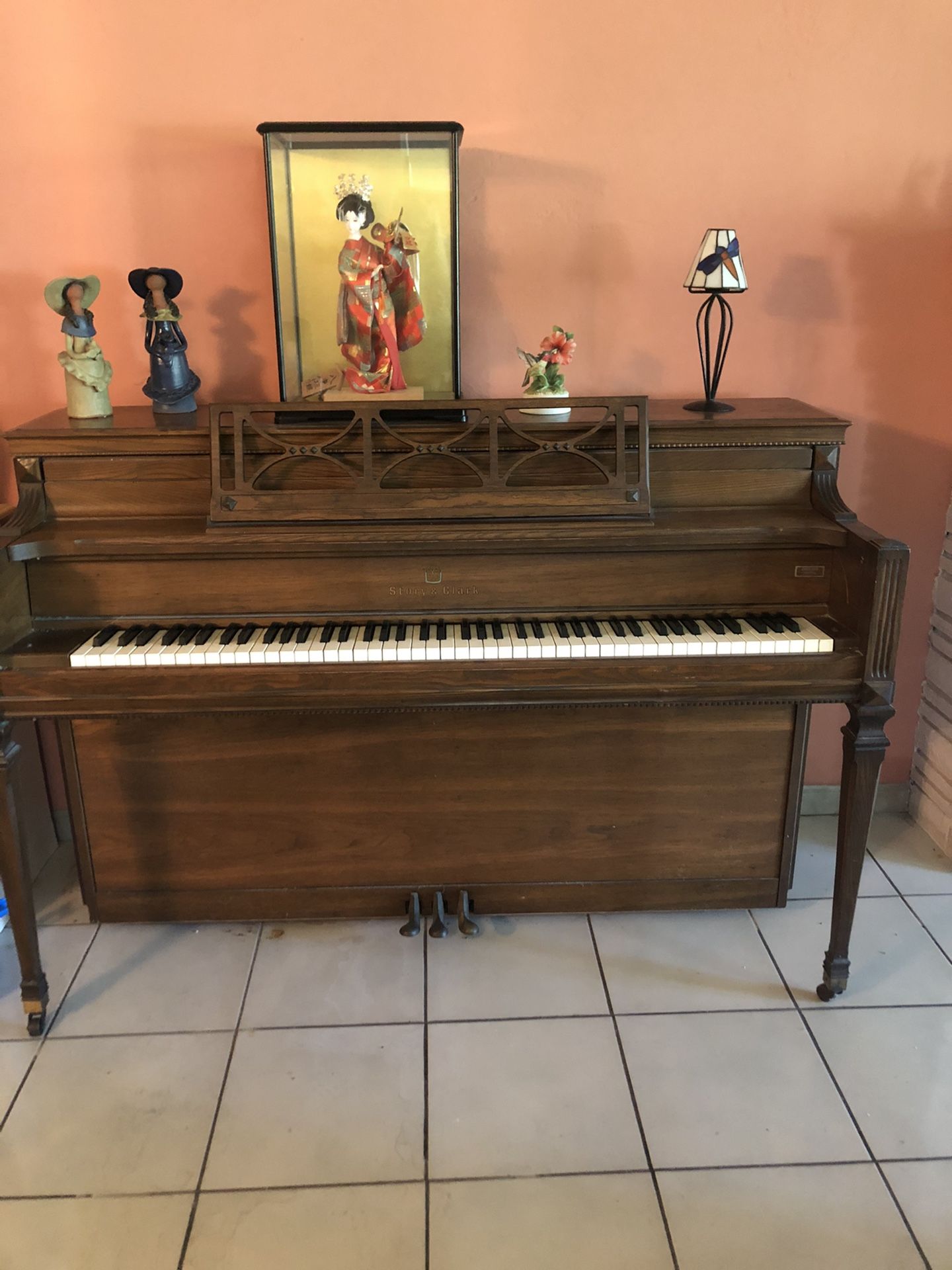 Upscale Wood Piano. Great gift! STOORY & CLARK