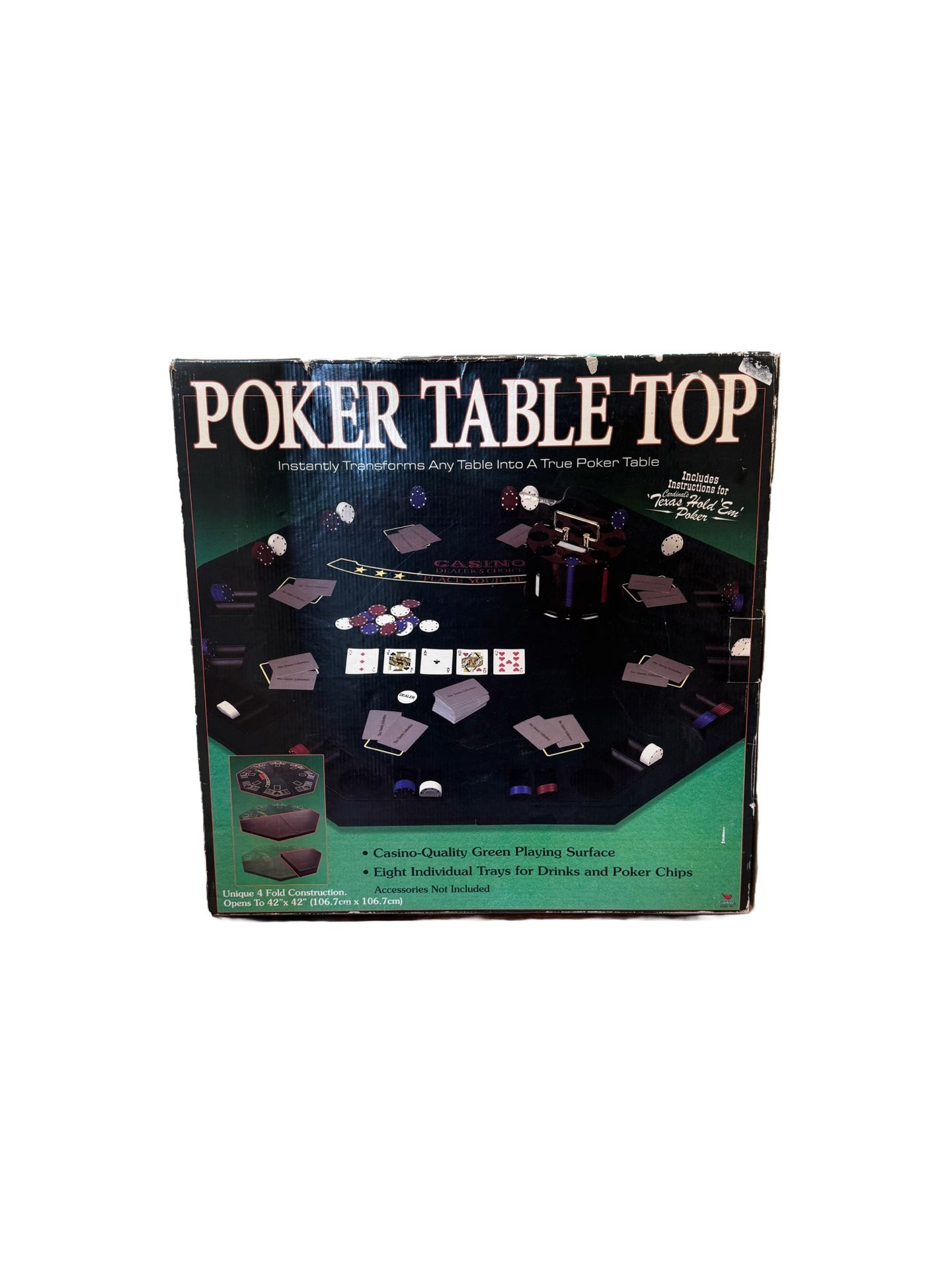 Vintage Poker Table Top Cover