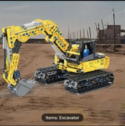 516 Pcs Excavator And Engineer Building Set