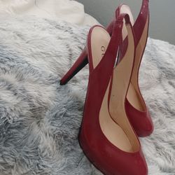 Red Patton Leather Guess Heels