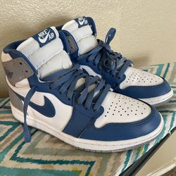 Nike Air Jordan 1 Retro High Blue Grey White[Size 8]