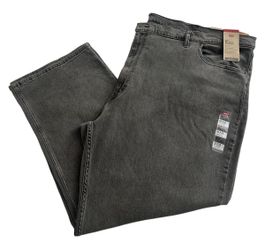 LEVI'S 559 GRAY RELAXED STRAIGHT FIT STRETCH JEANS MEN’S SIZE 60 X 32