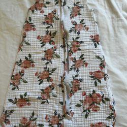 Little Unicorn Muslin sleep sack, size small
