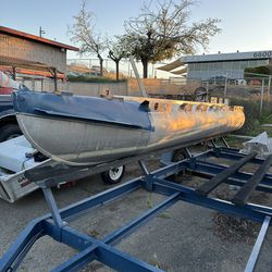 Single Pontoon Log Fits 20 Foot Pontoon Boat
