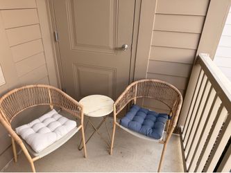 Balcony/Patio Furniture Set - 2 Chairs + Table