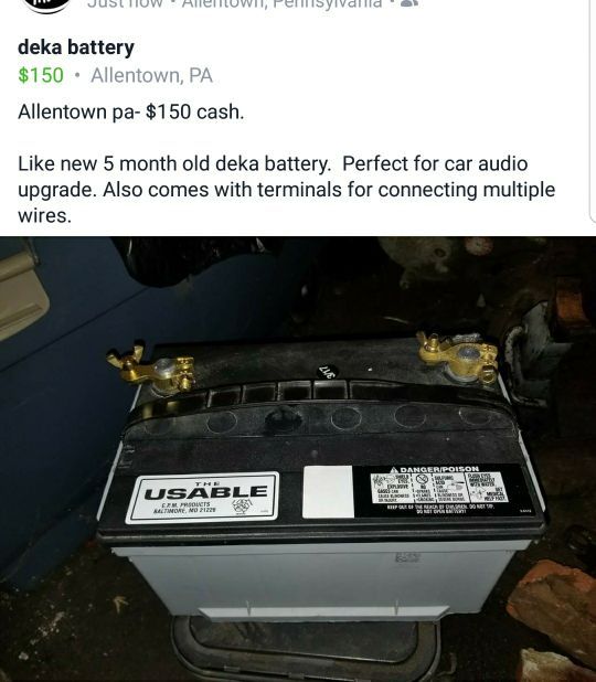 Battery for car audio