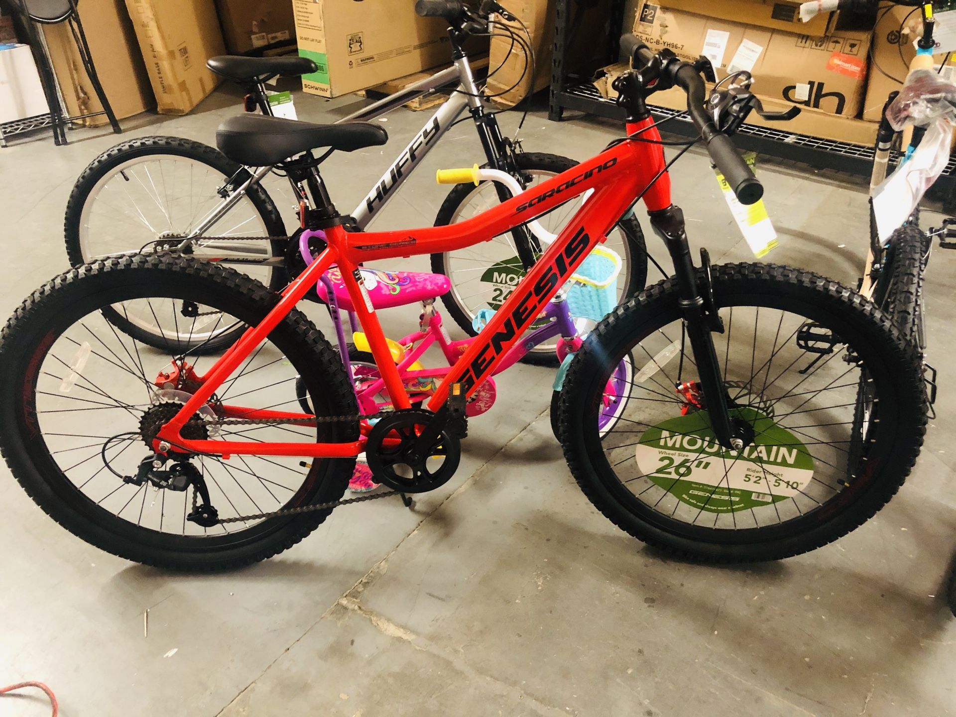 Genesis 26 Saracino Men's Mountain Bike, Red READ Description