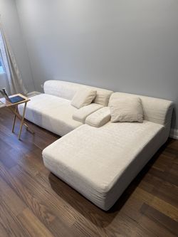 Beige Sectional Sofa / Couch