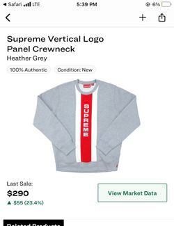 Supreme Vertical Logo Crewneck