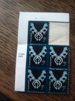 2-cent Navajo Jewelry definitive stamps from the American Design series