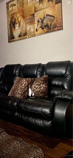 Leather couch and Loveseat