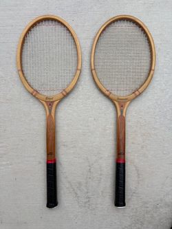 Vintage Slazenger wooden tennis rackets