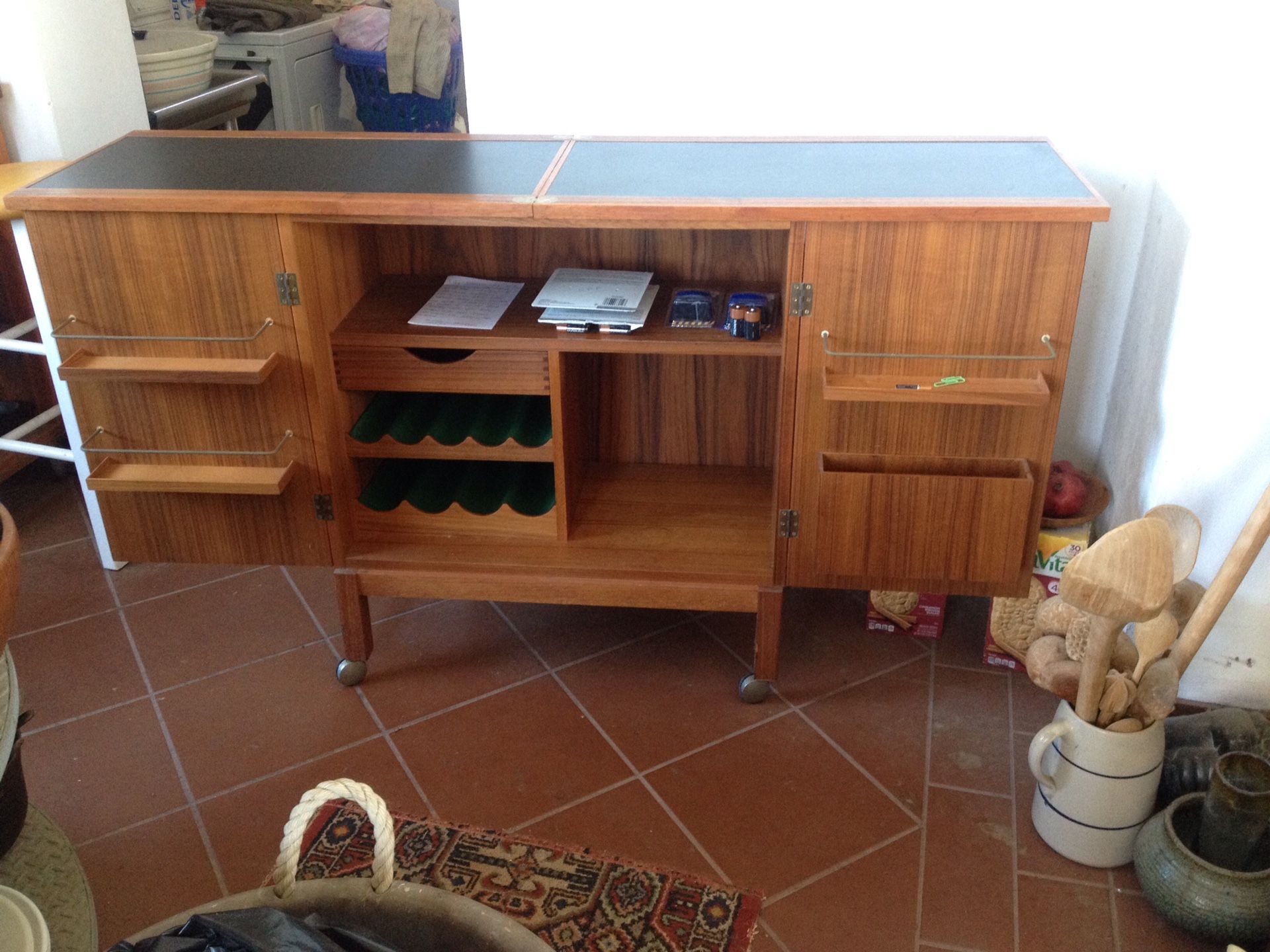 Teak Wet Bar, mid century modern, by Bruksbo made in Norway