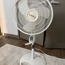 Lasko Oscillating Adjustable Pedestal Stand Fan with Timer