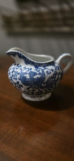 Blue White Flying Pheonix