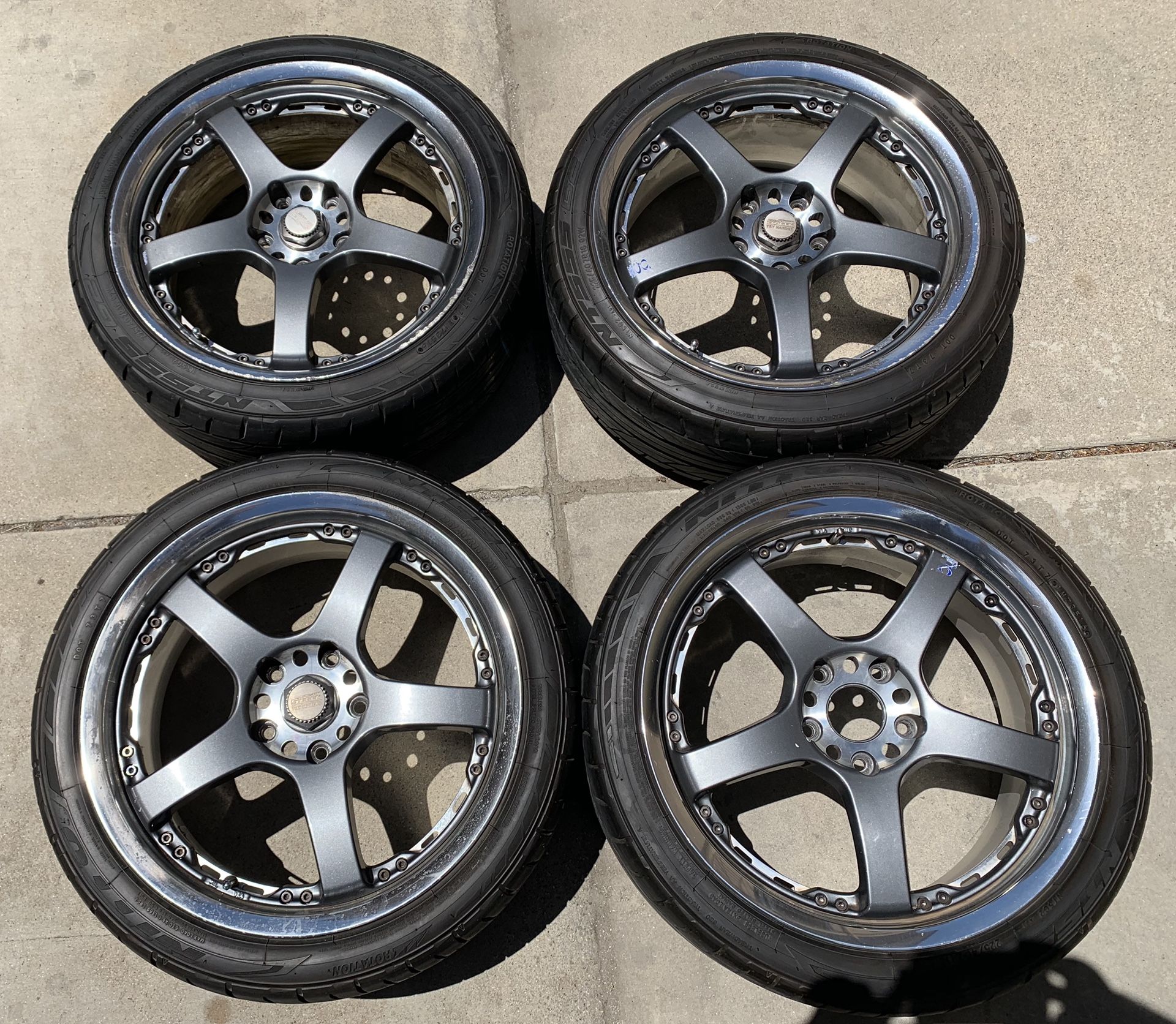 18” Rays Gramlights 57F Pro wheels 18x9 +38 Volk