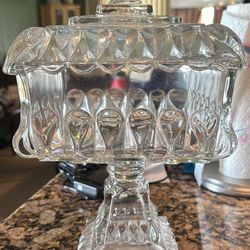 Jeannette Glass Wedding Box, Or Candy Dish
