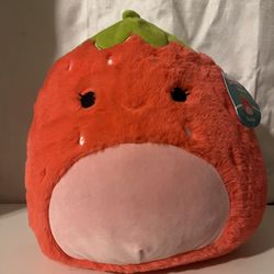 Strawberry Fuzz A Mallows Squishmallow 15-inch Scarlet The Strawberry Plush