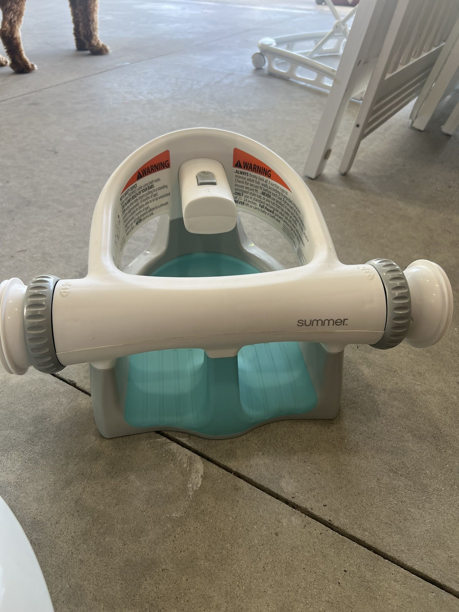 Bath Seat With Secure Suction Cups
