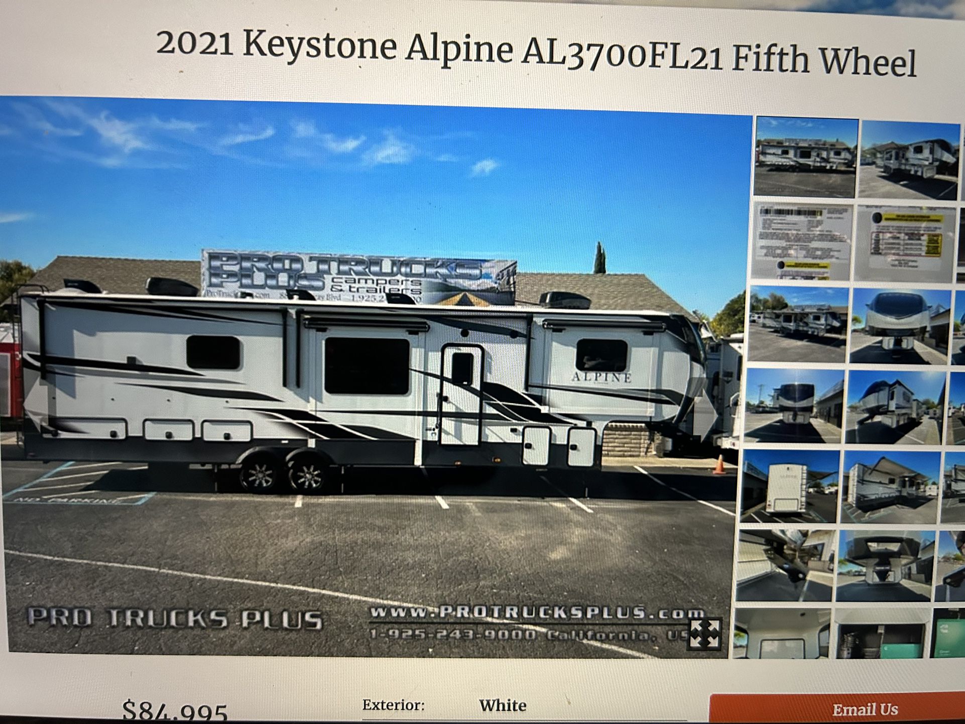 2021 Keystone Alpine AL3700FL21