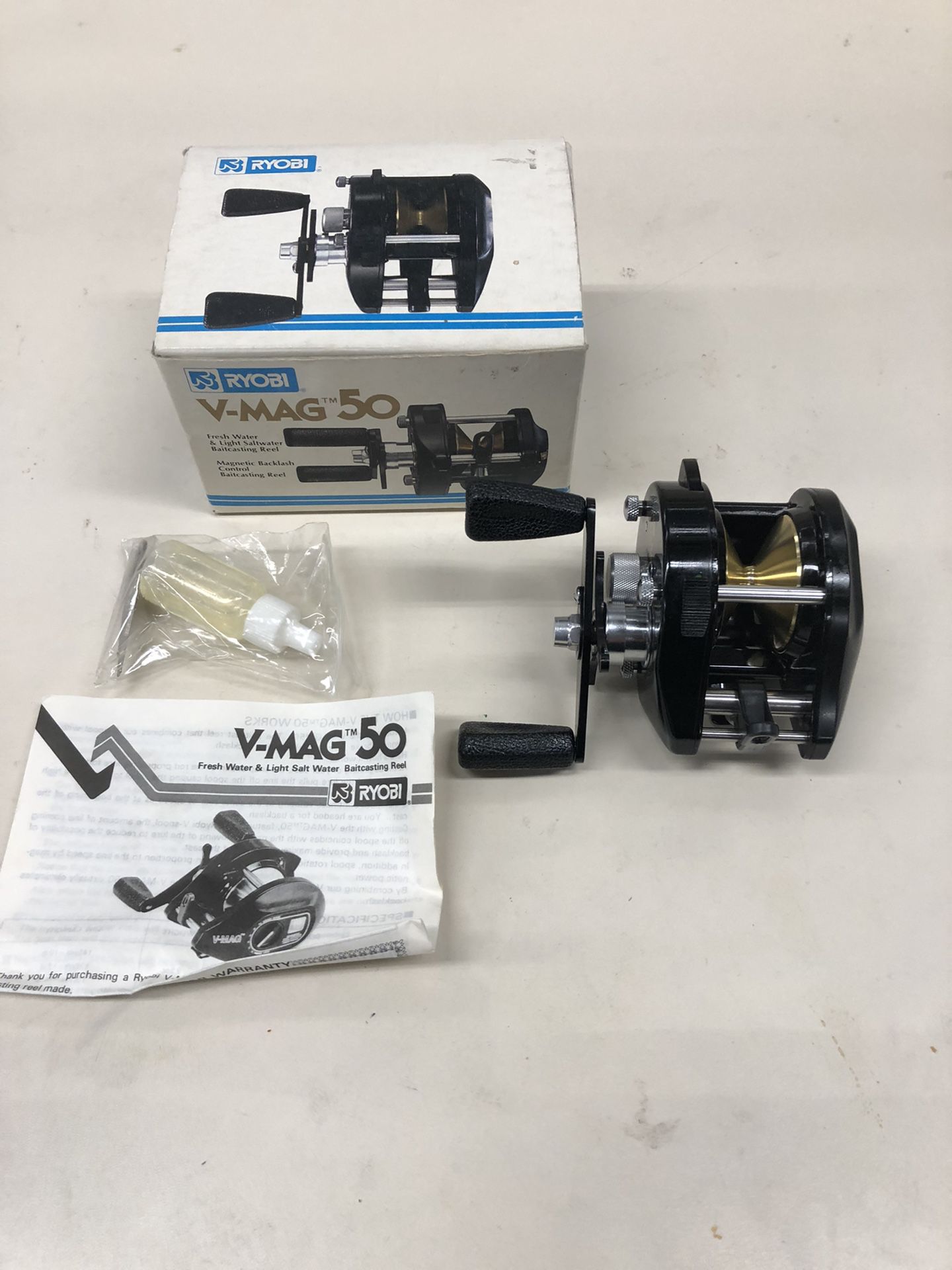 Vintage Ryobi V-Mag 50 Baitcasting Fishing Reel for Sale in Chino Hills, CA  - OfferUp