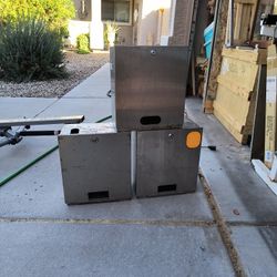 3 Stainless Steel Lock Boxes