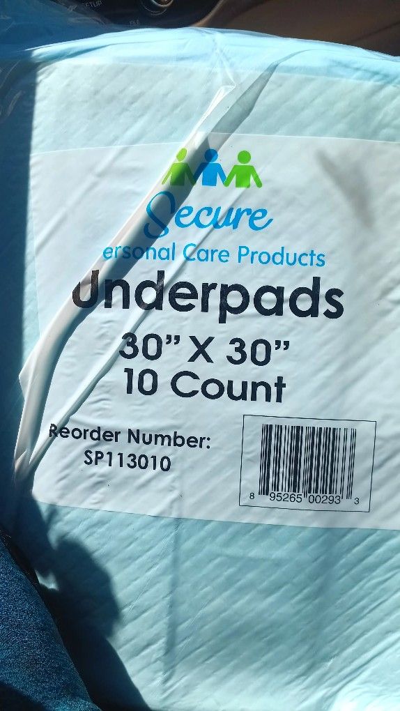 Secure Ensential Care Product Underpads