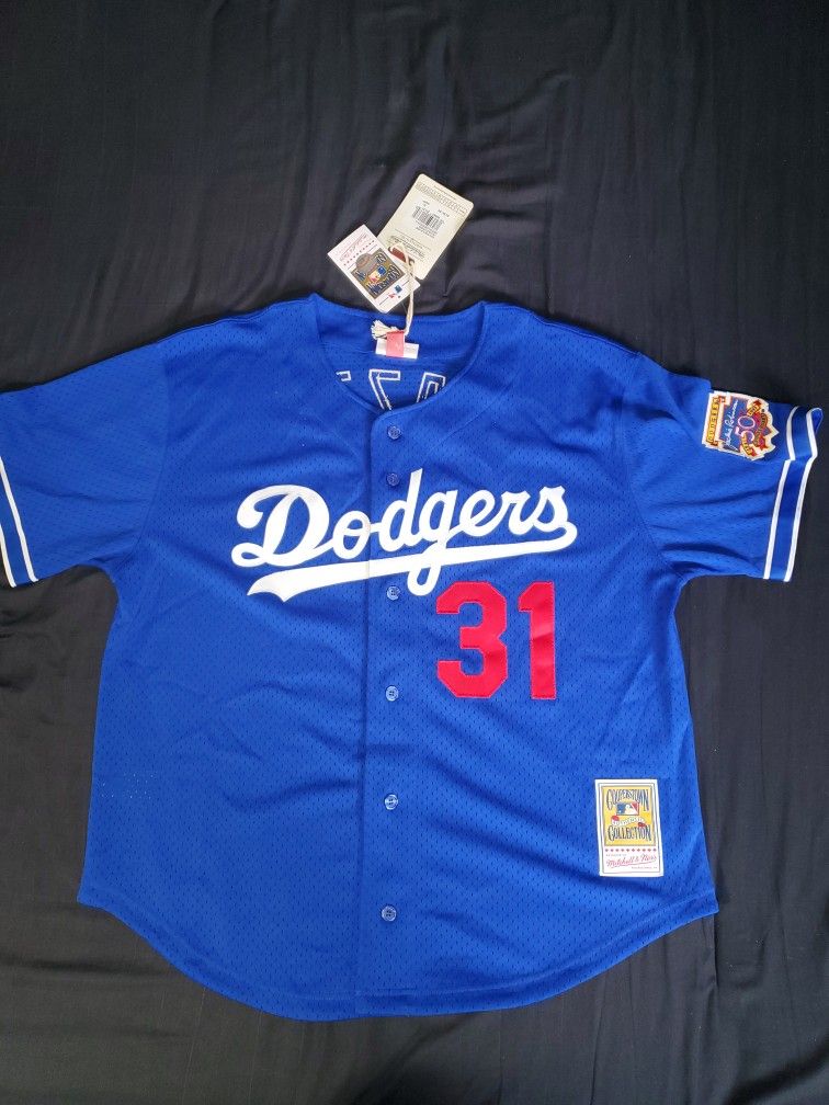 BRAND NEW MITCHELL AND NESS MIKE PIAZZA DODGERS JERSEY