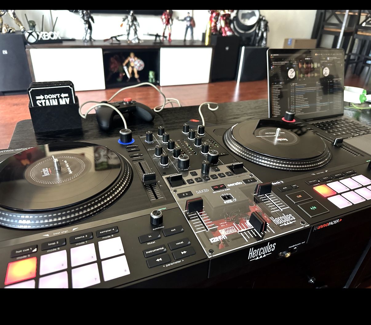 Hercules T7 With Innofader Serato Dj Controller